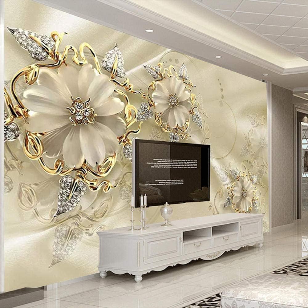 Arte moderno pintura de diamantes 3D papel pintado fotográfico 3D, murales de pared 3D de lujo de alta gama, pintura de pared para sala de estar y