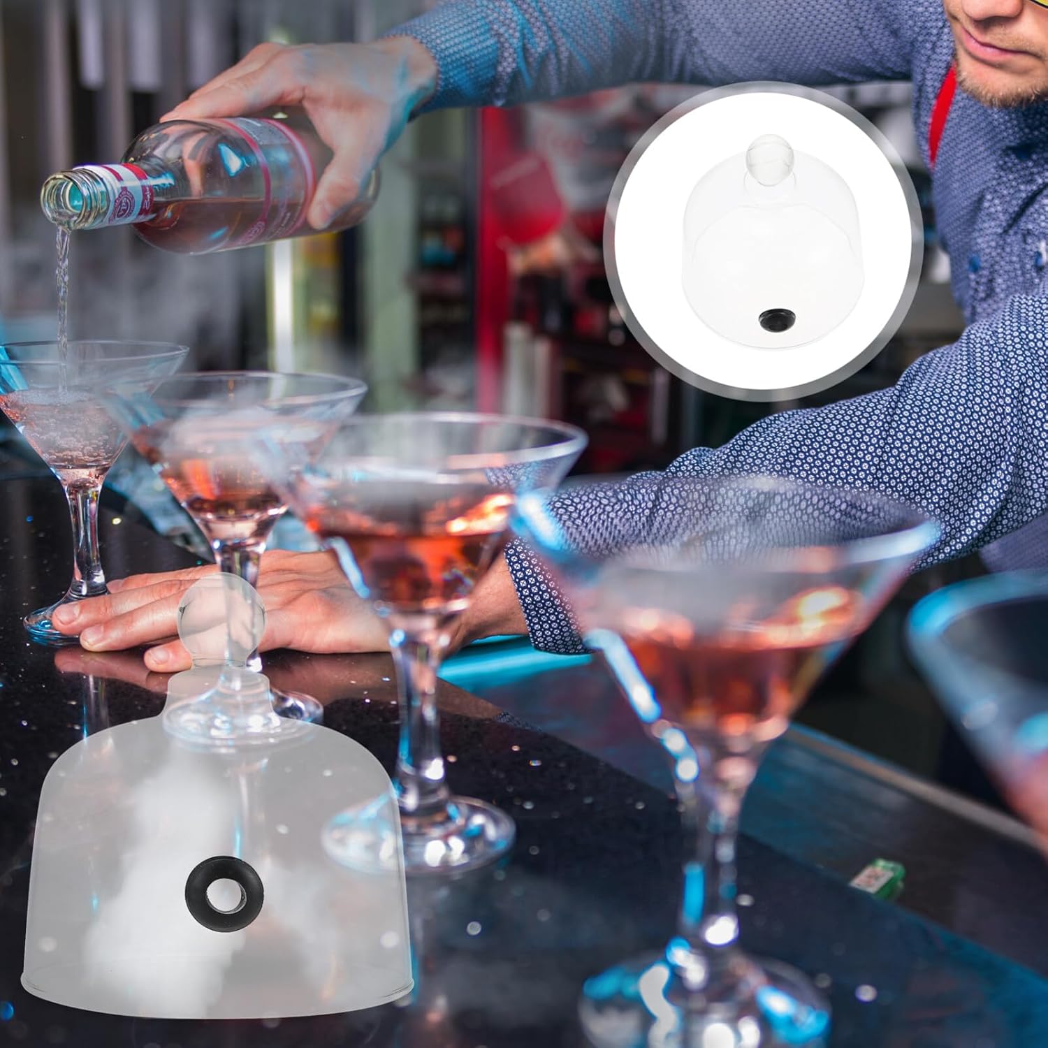 Cabilock Cubierta de cúpula para fumar, infusor de humo, campana de campana de cristal, cúpula de cocina, cubierta de alimentos para infusor de