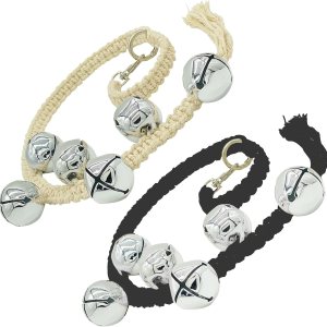 Timbres colgantes para perros, campanas de entrenamiento extra ruidosas para perros, timbre de cuerda trenzada ajustable y duradera para que los Timbres colgantes para perros, campanas de entrenamiento extra ruidosas para perros, timbre de cuerda trenzada ajustable y duradera para que los
