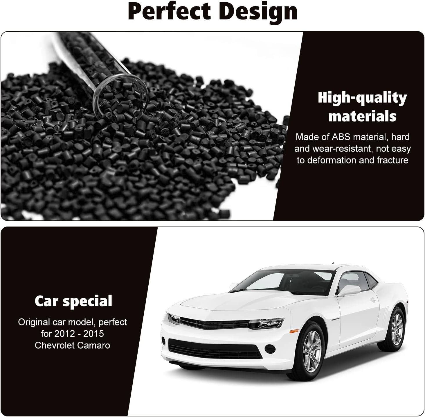 Pasador de cerradura de puerta, accesorios interiores para perno de puerta de automóvil, perno de cerradura para Chevrolet Camaro 2012, 2013, 2014,