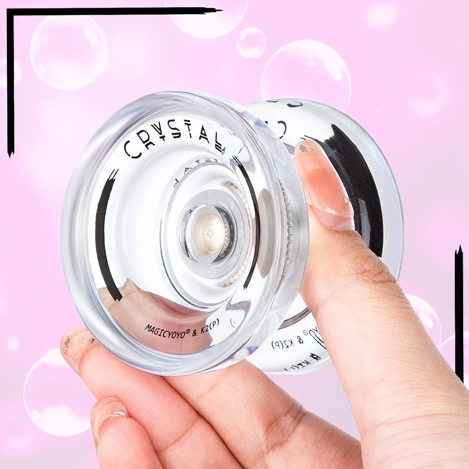 MAGICYOYO Yoyos N11 Professional Unresponsive, paquete de 2 unidades  K2 Crystal Responsive Yoyo para niños, Yoyo de aleación de metal Pro Yoyo y