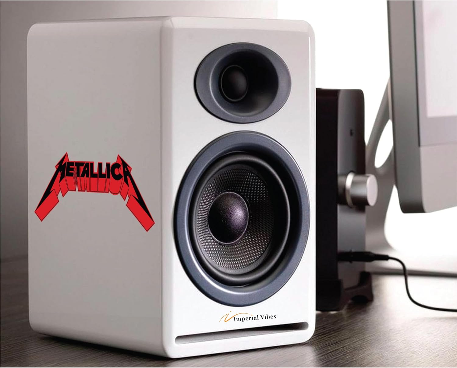 Imperial Vibes Metallica Band – Adhesivo impermeable para coche, camión, camioneta, SUV, vinilo para parachoques de ventana, taza de pared, laptop,