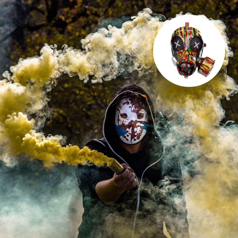 MAELSTROM Máscara de gas de Halloween, disfraz de máscara steampunk, máscara genial de Halloween, cosplay, máscara de gas punk, disfraz de fiesta de