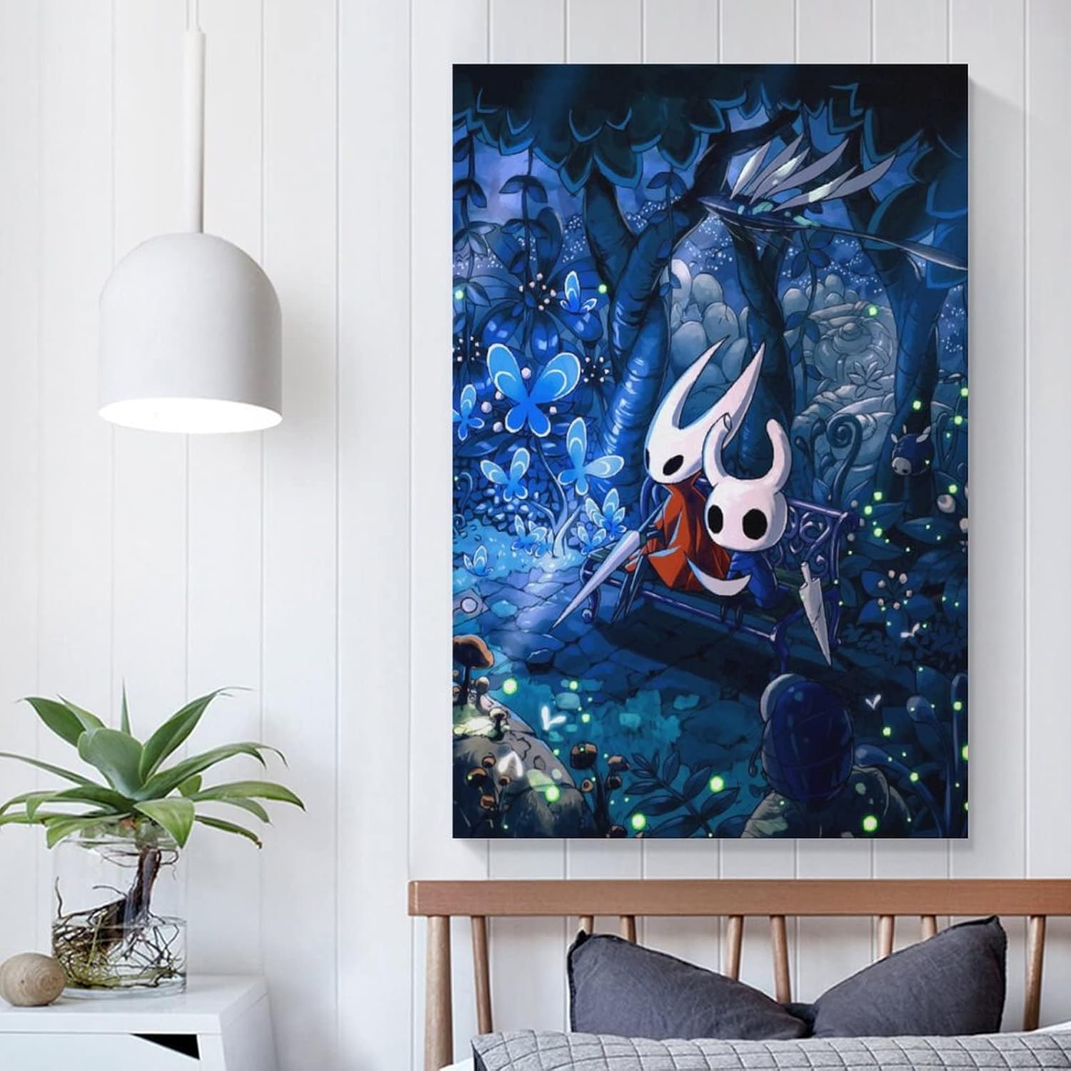 Hollow Knight – Póster artístico en lienzo y arte para pared, diseño moderno de dormitorio familiar, póster de 08 x 12 pulgadas (7.9 x 11.8 in)