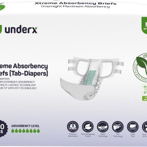 UnderX Xtreme – Pañales desechables para adultos, 100 unidades, mediano, unisex UnderX Xtreme – Pañales desechables para adultos, 100 unidades, mediano, unisex