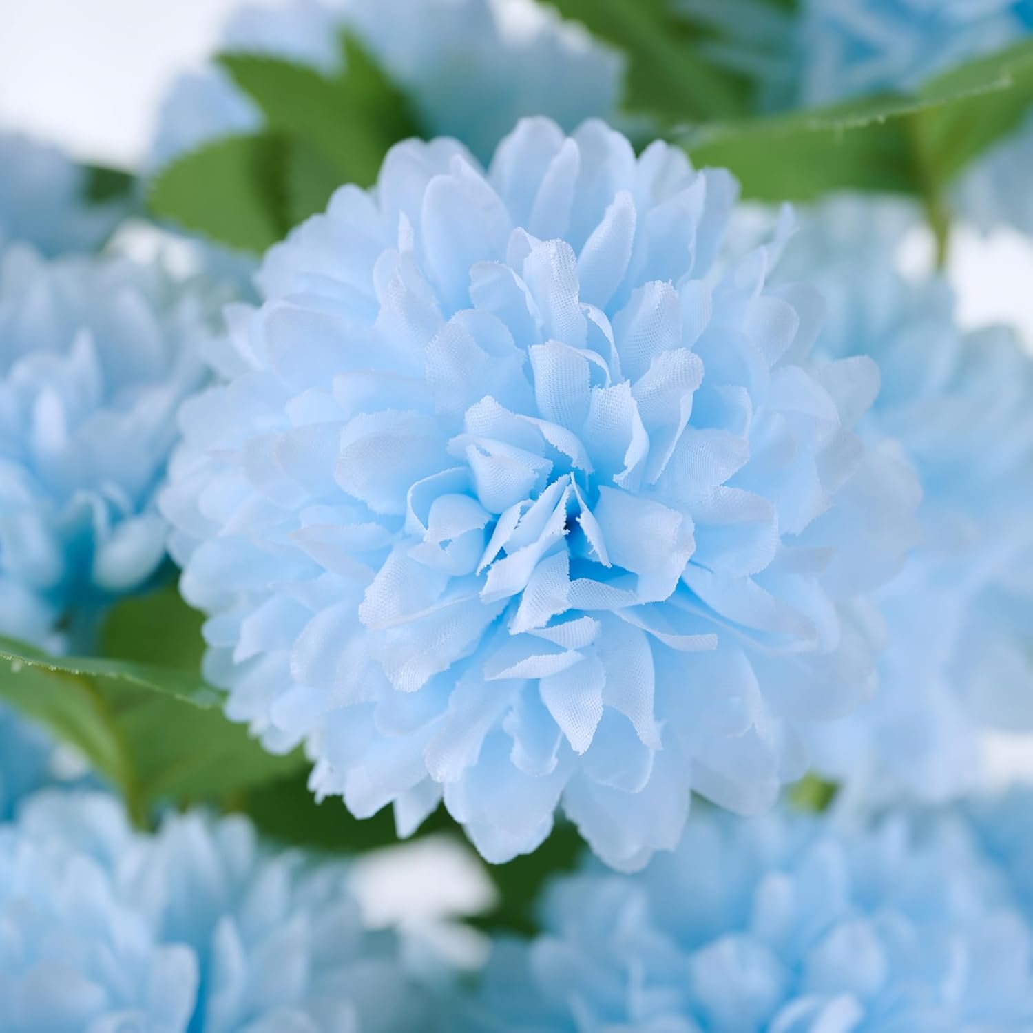AdteMp 4 flores artificiales de hortensias de plástico de 20 cabezas, arreglo floral para jarrón, ramos de flores artificiales, boda, hogar,