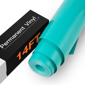 HTVRONT – Vinilo turquesa permanente, para Cricut – Rollo de vinilo adhesivo turquesa de 12 pulgadas x 14 pies para Cricut, Silueta, cortadores de HTVRONT – Vinilo turquesa permanente, para Cricut – Rollo de vinilo adhesivo turquesa de 12 pulgadas x 14 pies para Cricut, Silueta, cortadores de