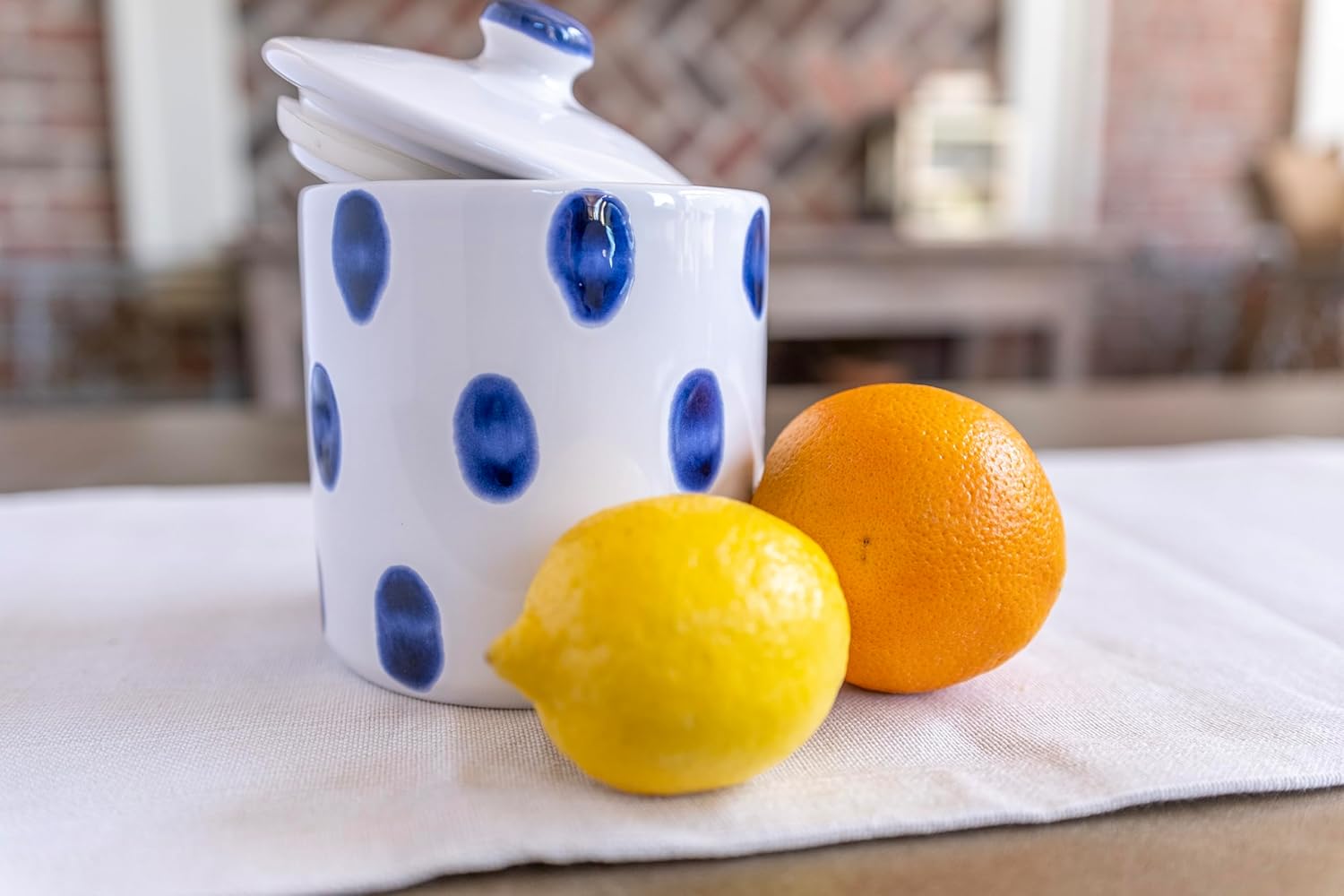 Vietri Viva Santorini Collection – Juego de vajilla italiana (bote pequeño de gota)