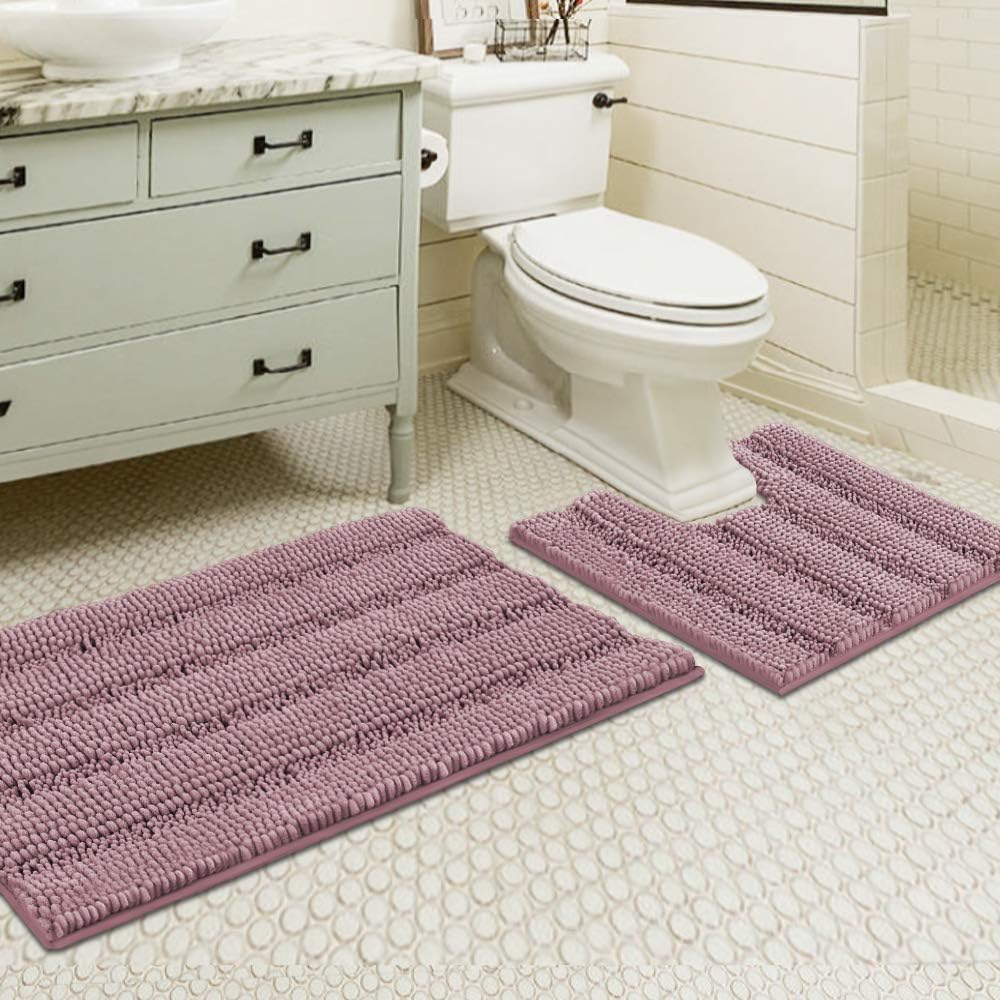 Flamingo P alfombra de baño de microfibra suave, muy absorbente y cómoda, lavable en lavadora