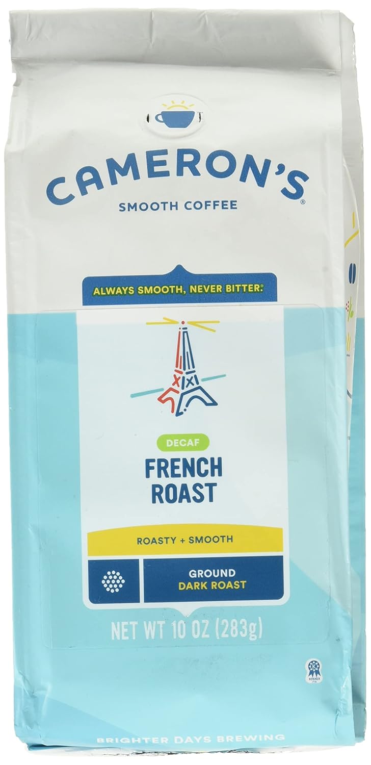 Cameron’s Coffee Bolsa de café molido tostado, sabor tostado francés, 10 oz