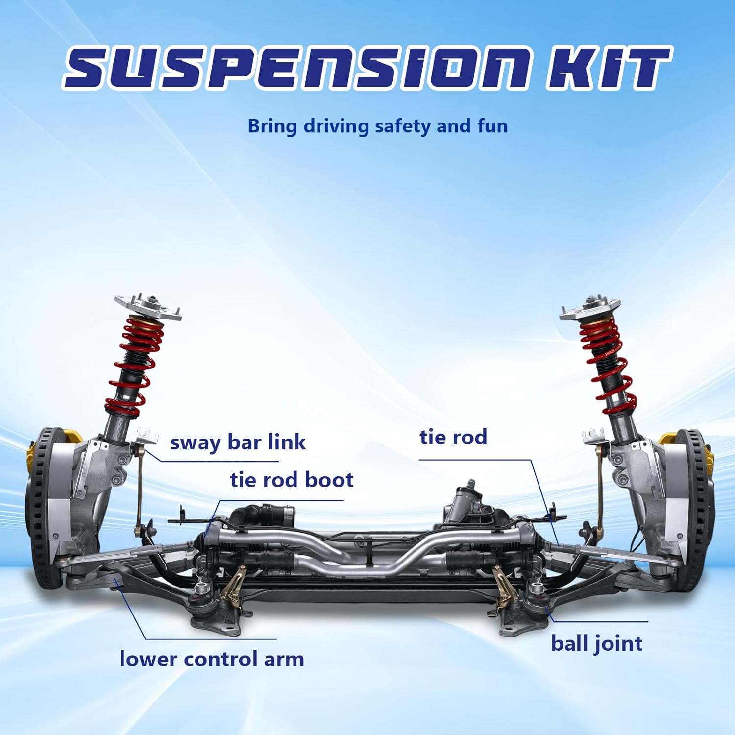 HAWK BROTHER MS251201 MS251202 Brazo de control delantero izquierdo derecho inferior con kit de suspensión de rótula de repuesto para DODGE DART