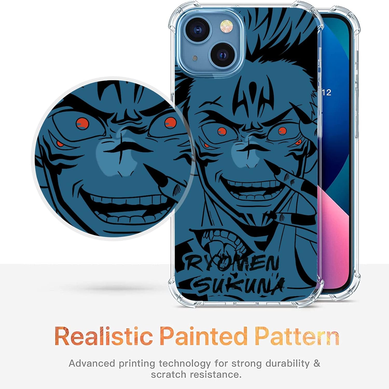 Funda de TPU transparente a prueba de golpes para iPhone 14 Pro Max Anime para niños y niñas (funda de anime genial para iPhone 14 Pro Max)
