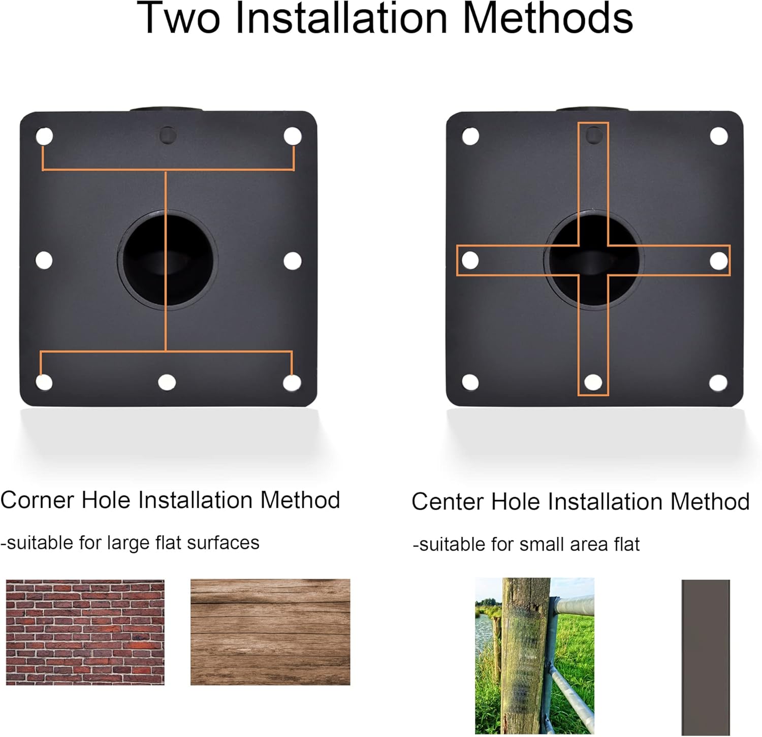 Soporte de montaje en pared de 90 grados para montaje de lámpara, montaje de brazo negro de montaje en pared resistente, soporte en forma de L de
