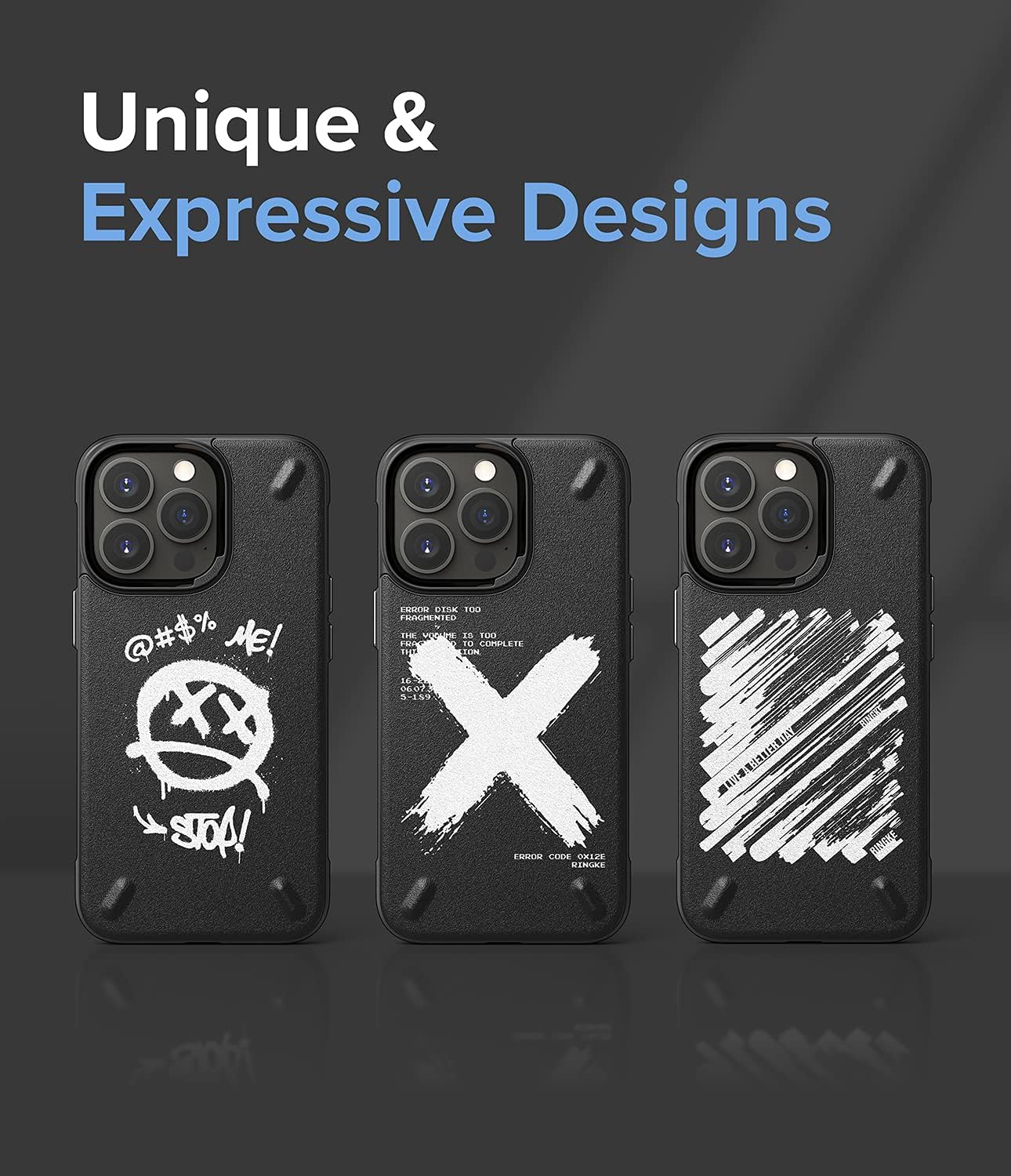 Ringke Onyx Design – Funda compatible con iPhone 13 Pro, diseño de impresión de seda, resistente, a prueba de golpes, TPU antideslizante, funda para