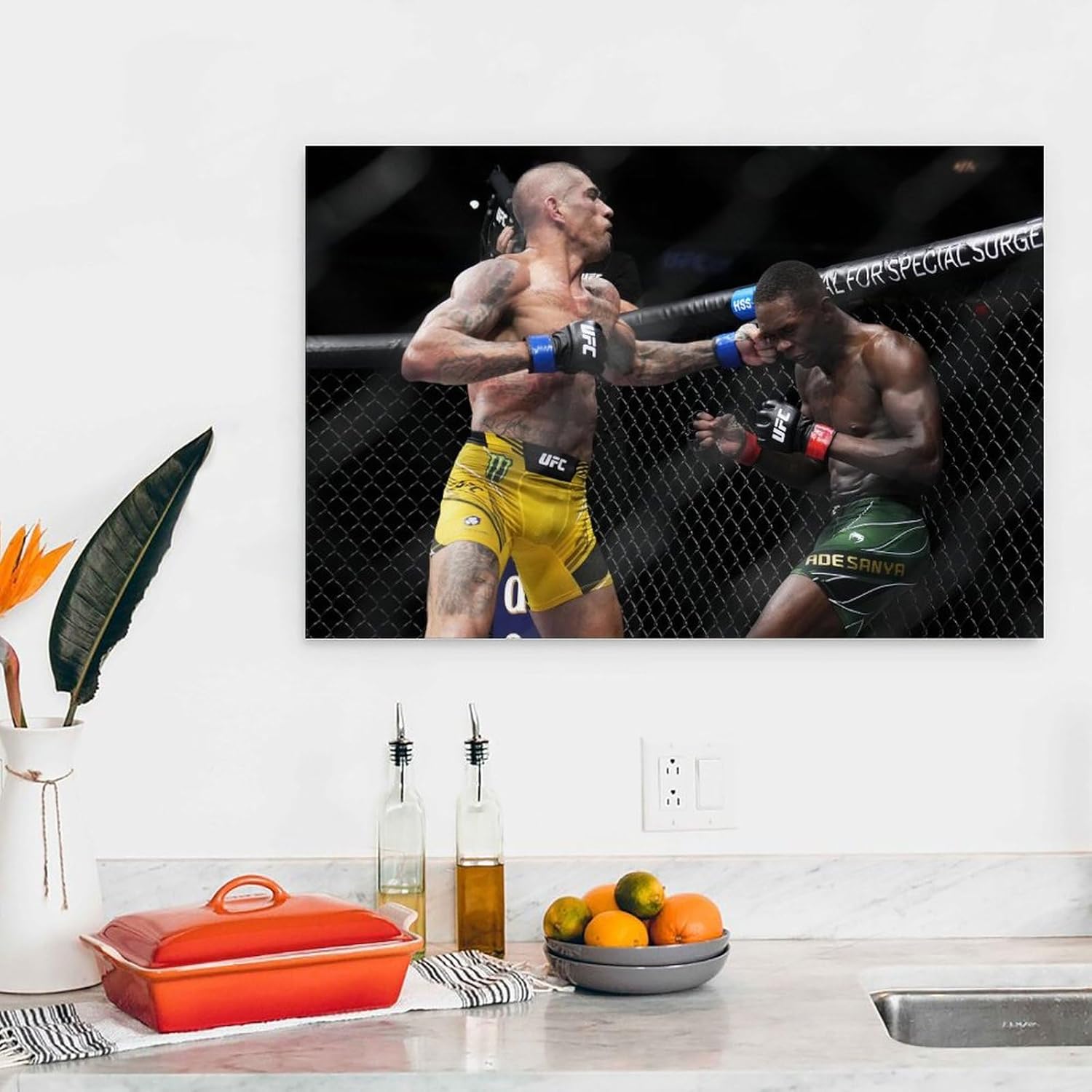 EsEntL Póster de batalla de Alex Pereira – Lienzo decorativo moderno para dormitorio familiar, 12 x 18 pulgadas (11.8 x 17.7 in)