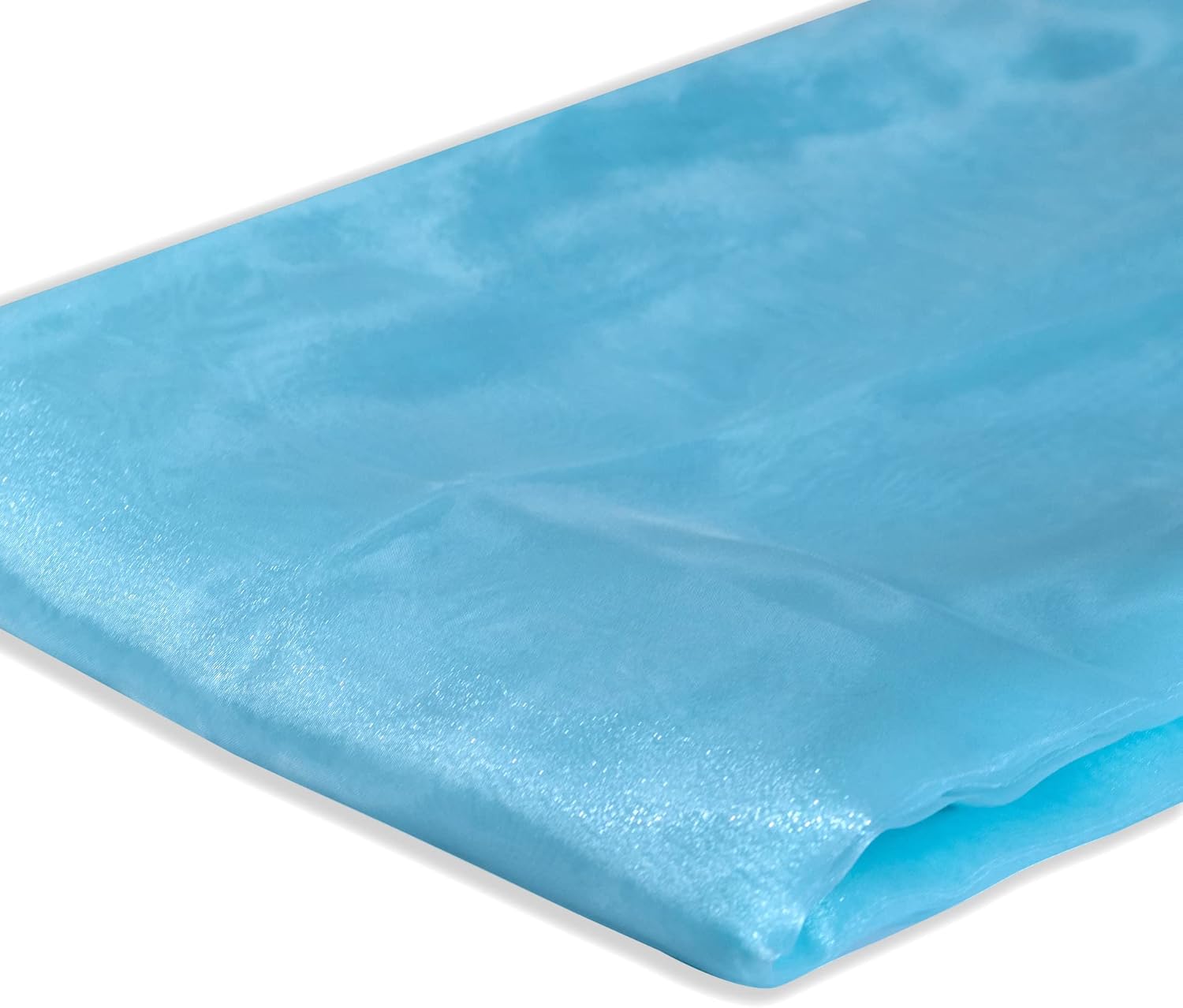 Tela de organza transparente  5 yardas de largo  44 pulgadas de ancho  Perno de organza transparente sólido para vestidos de boda, decoración de