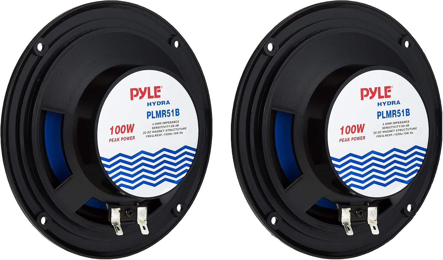 Altavoces marinos duales de 5.25 pulgadas, 2 vías, impermeable y resistente a la intemperie, sistema de sonido estéreo de audio para exteriores, 1