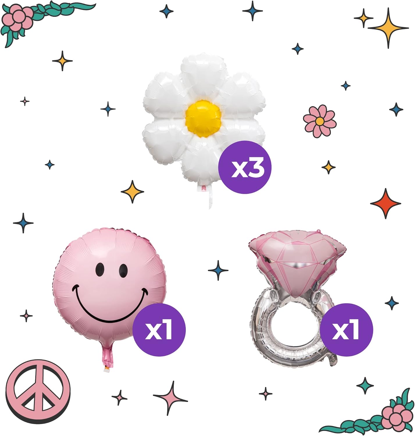 Decoraciones de despedida de soltera aturdida y comprometida, decoraciones para despedida de soltera retro I Incluye globo aturdido y comprometido