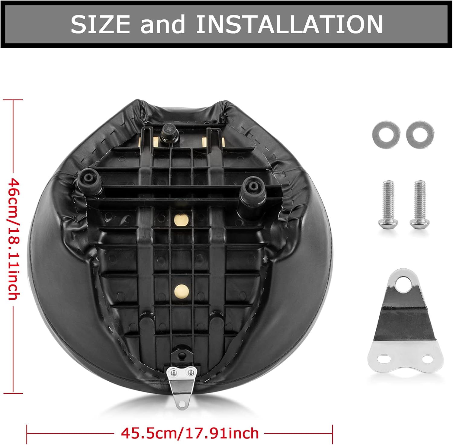 psler Cojín para asiento de conductor delantero para XVS V-Star Classic 1100 1998 1999 2000 2001 2002 2003 2004 2005 2006 2007 2008 2009 2010