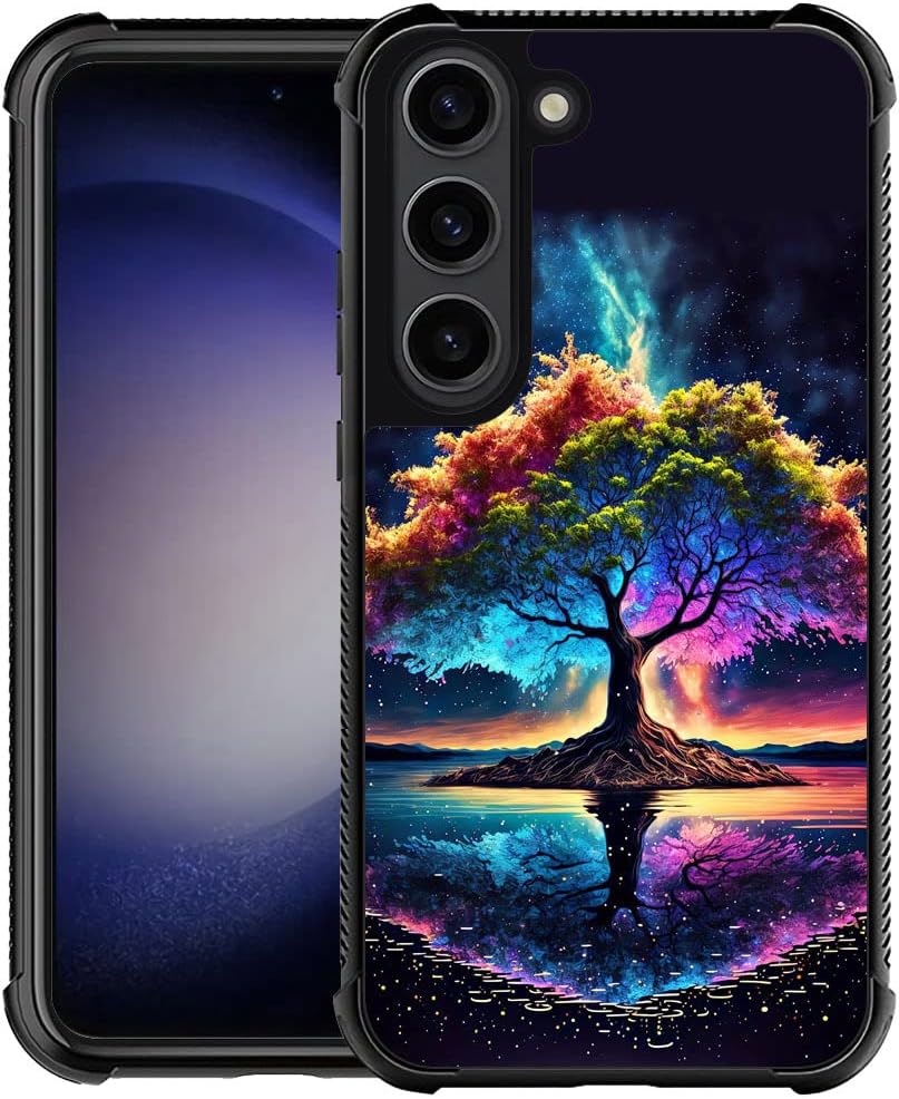 ZHEGAILIAN Funda compatible con Samsung Galaxy S21 Plus, hermosa funda de árbol de vida para Galaxy S30 Plus para mujeres y niñas, a prueba de