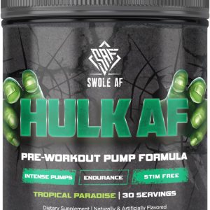 Swole AF  Hulk AF  Fórmula de bomba de preentrenamiento  No estimulante mejora la resistencia a la circulación  Suplemento dietético para salida de Swole AF  Hulk AF  Fórmula de bomba de preentrenamiento  No estimulante mejora la resistencia a la circulación  Suplemento dietético para salida de