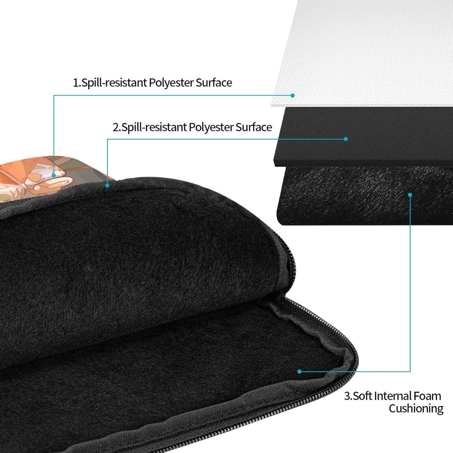 Funda para computadora portátil de 12 pulgadas, a prueba de golpes, resistente al agua, para viajes de negocios y uso diario, girasoles debajo del