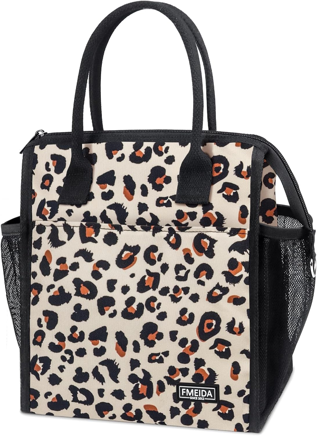 Fmeida Bolsa de almuerzo, bolsa de almuerzo aislada para mujeres adultas, contenedor grande para lonchera, reutilizable, a prueba de fugas, bolsa de