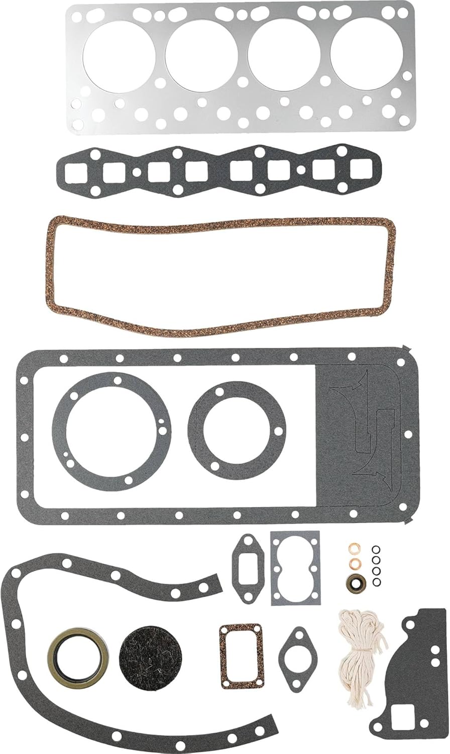 Complete Tractor Kit de juntas 1209-1323 Compatible conReemplazo para Massey Ferguson 135, 202 Gas, 204 IndustConst, 35, 50, F40, TO35 830689M91