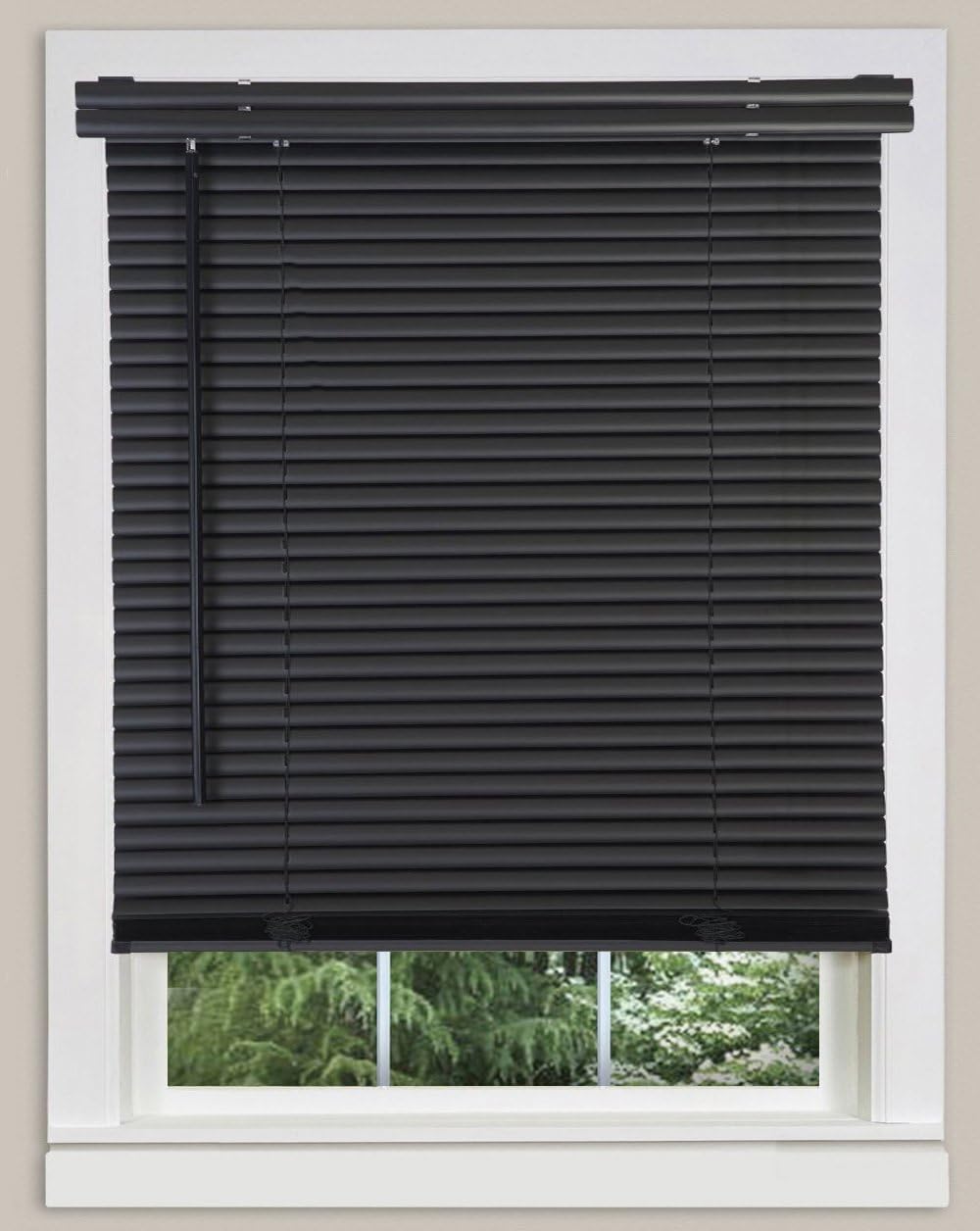 PowerSellerUSA Persianas inalámbricas con listones de 1 pulgada, 64 pulgadas de largo x 31 pulgadas de ancho, de vinilo para filtrar la luz, para