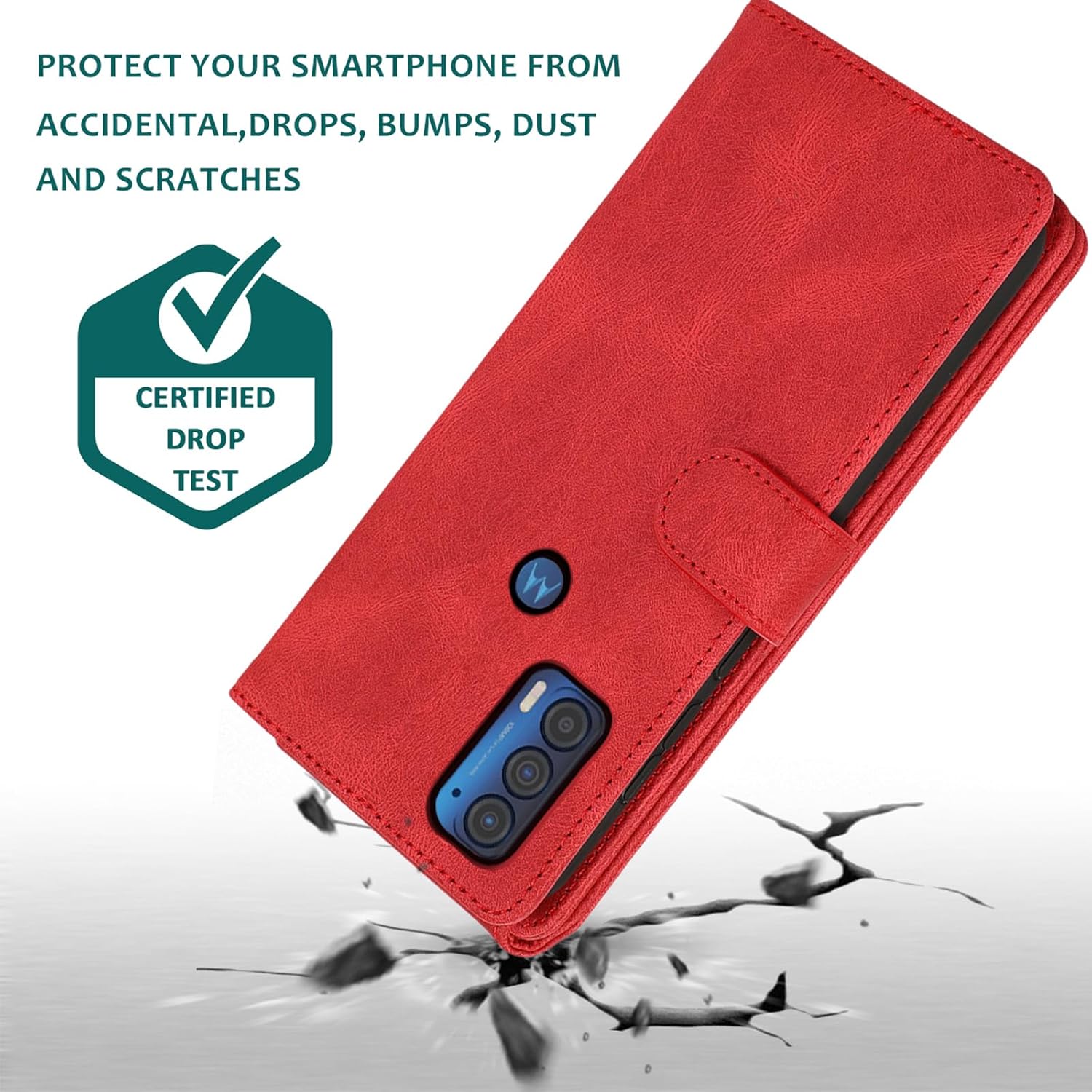 Funda para Moto Edge 2021 XKLLPT US1 Rojo