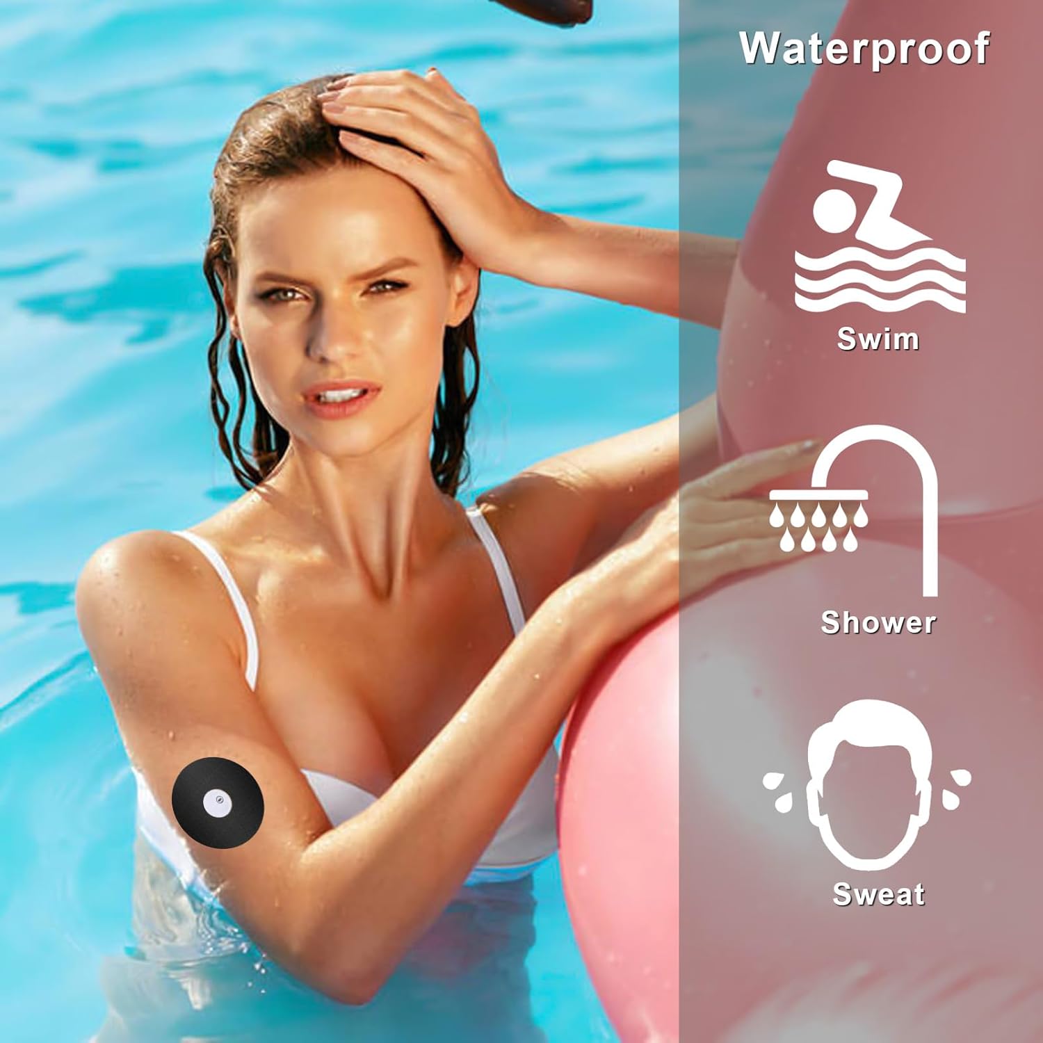 Fundas impermeables para sensor Freestyle Libre 3 (paquete de 20) – Papel trasero precortado, parches adhesivos CGM, protección continua para