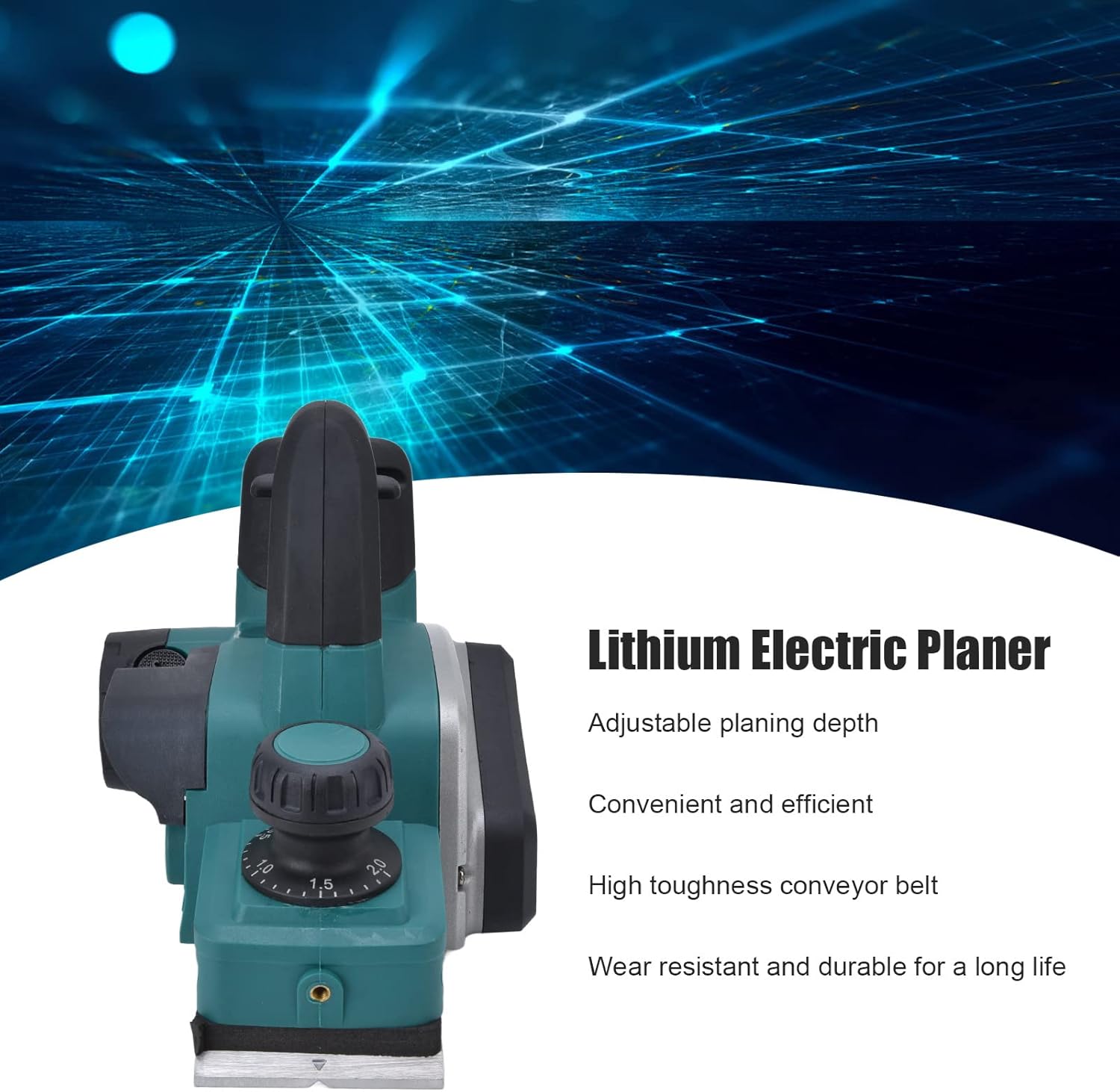 Cepilladora eléctrica inalámbrica del litio de la profundidad 800W que cepillaba la anchura de 314 pulgadas exacta para cortar madera