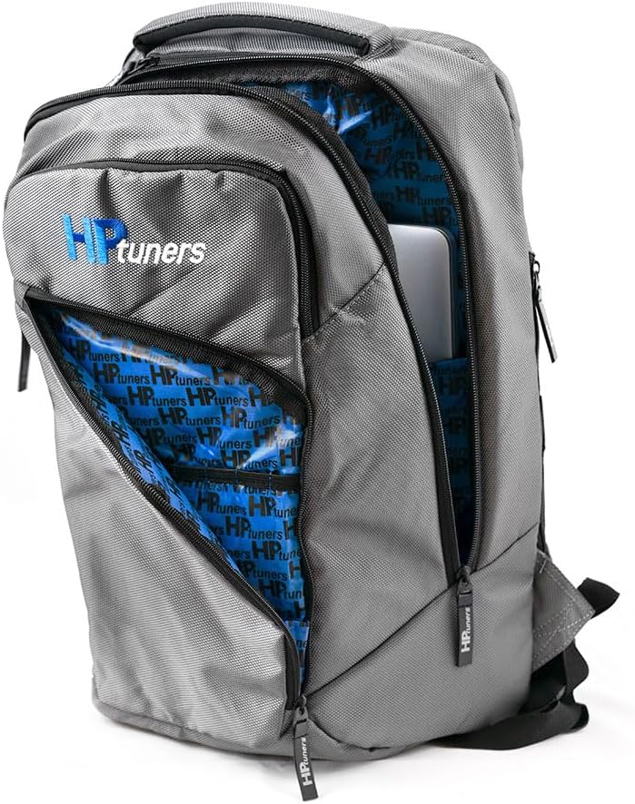 HP Tuners Mochila de viaje resistente con dos bolsillos de almacenamiento para computadora de hasta 17 pulgadas y accesorio de equipaje con ruedas,