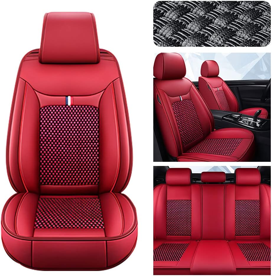 Funda de asiento delantera y trasera, para Cadillac CT4 CT5 CTS Escalade XTS, fundas interiores para la mayoría de los sedanes, SUV, camiones (juego