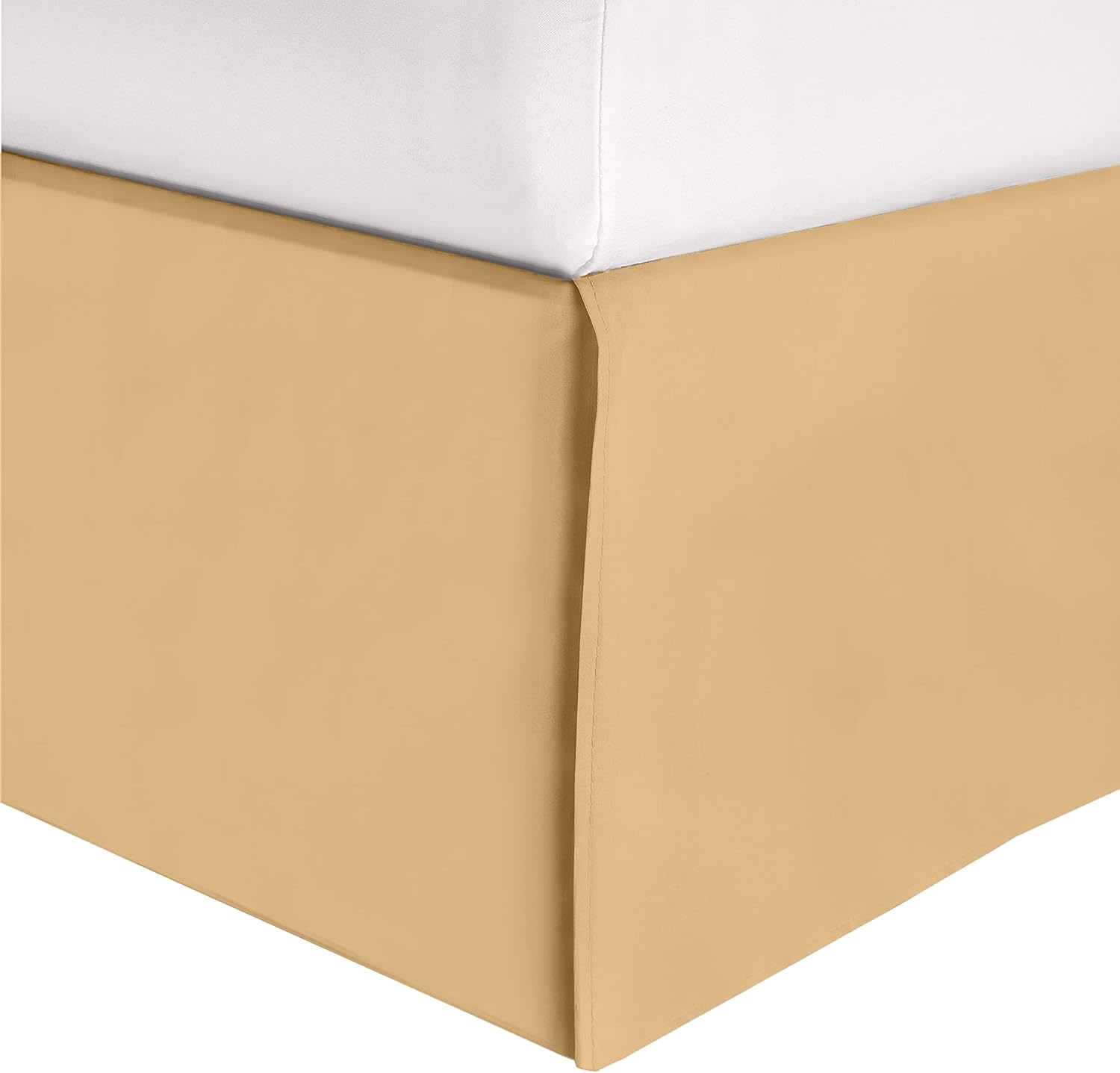 Elegant Comfort Falda de cama sólida de 1 pieza, calidad egipcia de 1500 hilos, diseño minimalista con un aspecto moderno, fácil cuidado, resistente