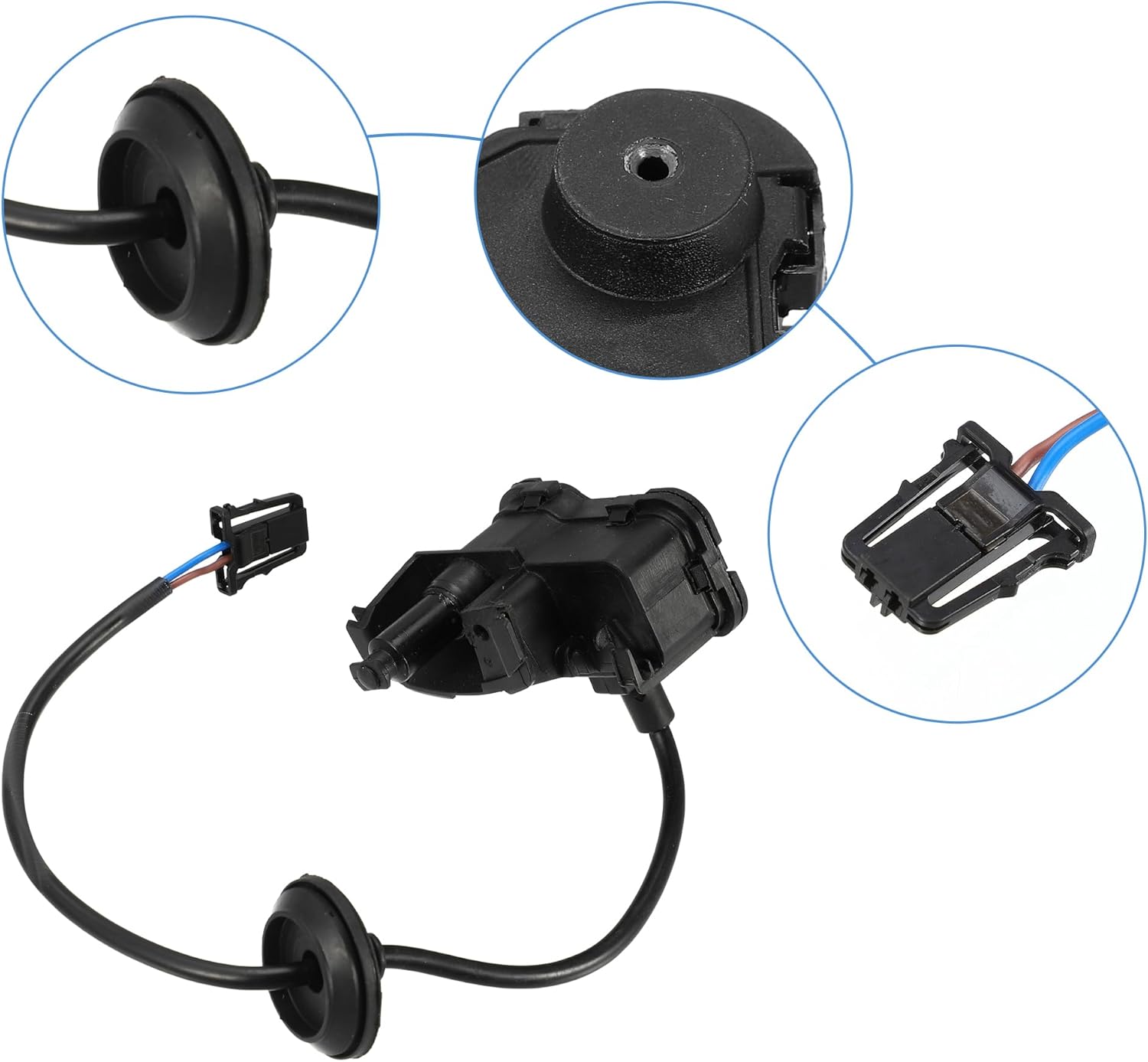 ACROPIX Actuador de cerradura de puerta de llenado de combustible para Volkswagen Jetta – Paquete de 1 negro