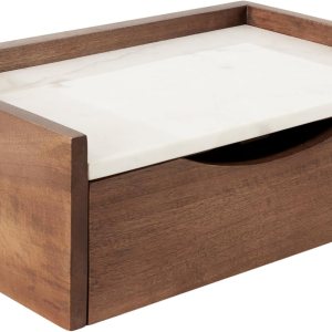 Kate and Laurel Kitt – Mesa auxiliar flotante moderna con cajón de almacenamiento para uso como mesita de noche de dormitorio, 18 x 12 x 7 pulgadas, Kate and Laurel Kitt – Mesa auxiliar flotante moderna con cajón de almacenamiento para uso como mesita de noche de dormitorio, 18 x 12 x 7 pulgadas,