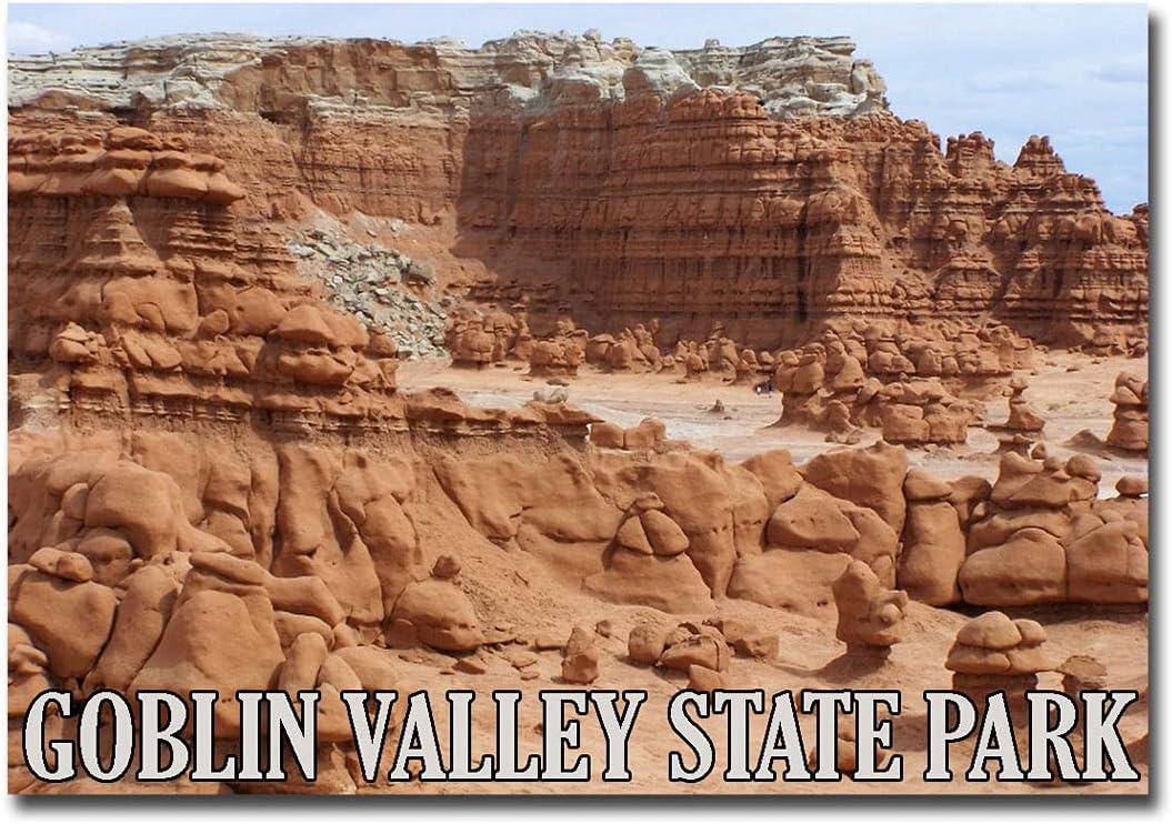 Imán para nevera Hoodoos in Goblin Valley State Park, Utah, tamaño 2.5 x 3.5 pulgadas