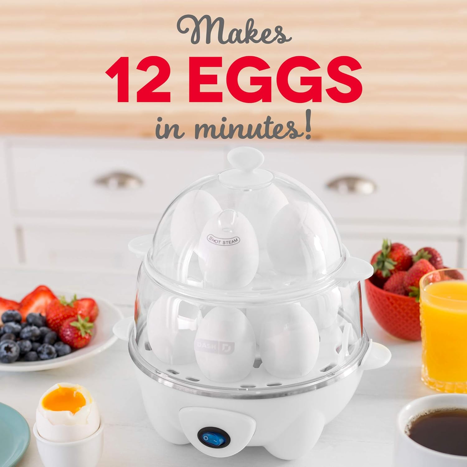 DASH Deluxe and DASH – Juego de ollas rápidas para huevos, cocina hasta 18 huevos