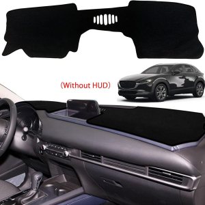Tapete antideslizante para tablero de instrumentos compatible con Mazda CX-30 CX 30 2020-2022, protector solar Mazda CX-30 2020-2022 (sin HUD) Tapete antideslizante para tablero de instrumentos compatible con Mazda CX-30 CX 30 2020-2022, protector solar Mazda CX-30 2020-2022 (sin HUD)