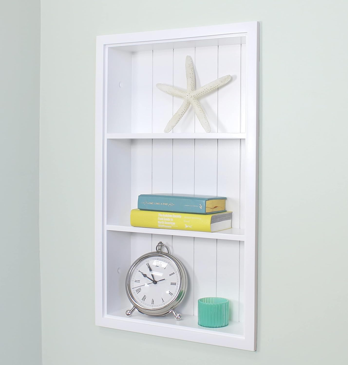 Fox Hollow Furnishings Sloane 14×24 – Recesión de gabinete de medicina de nicho de pared empotrada, en la pared, estante de inserción de gabinete de