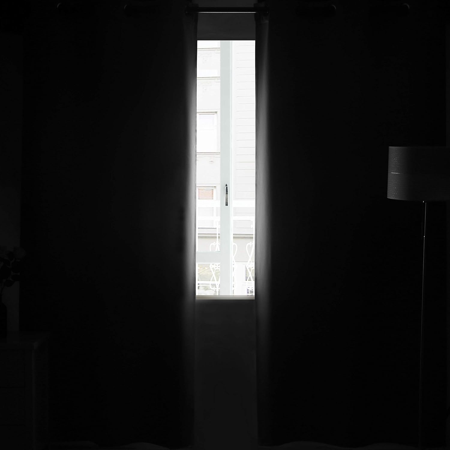 DWCN Cortinas opacas para dormitorio, oscurecimiento, aislamiento térmico, cortinas gruesas que bloquean la luz, juego de 2