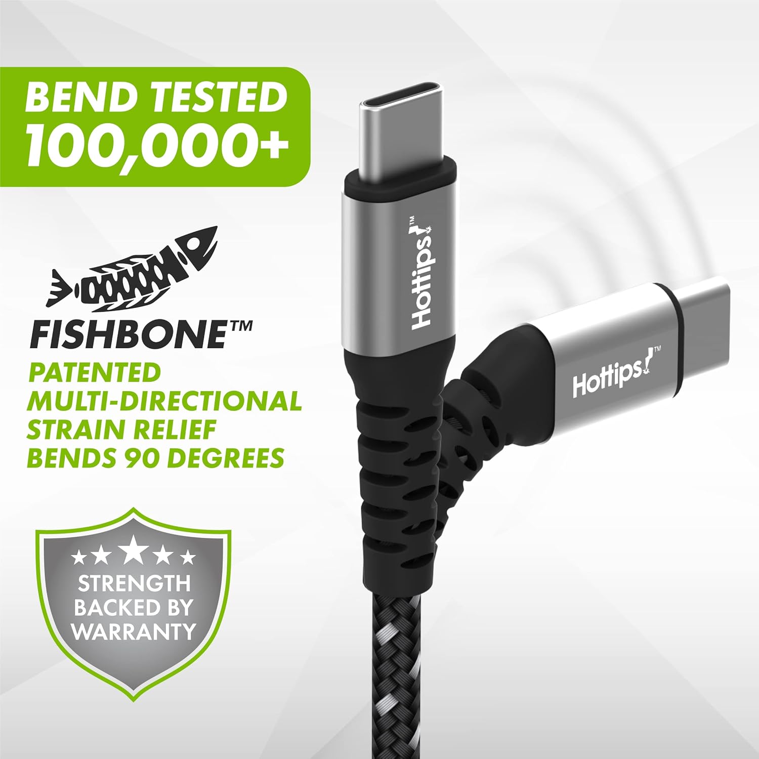 Cable USB C de 4 pies, paquete de 2 cables de carga rápida tipo C de fibra de aramida trenzada duradera 3A, compatible con Android, Samsung Galaxy,