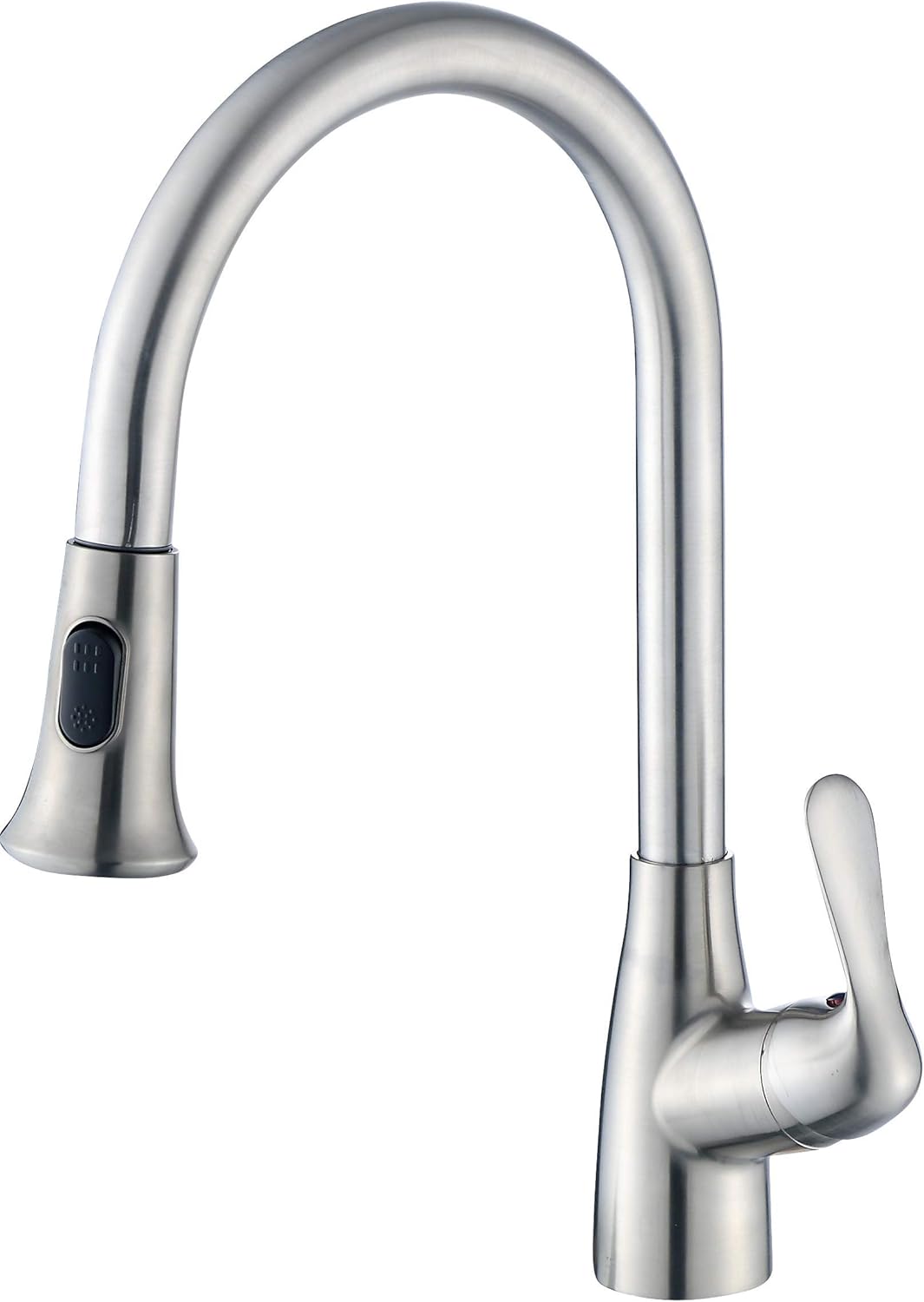Llave de fregadero la cocina de una sola asa desplegable, F-058-SS