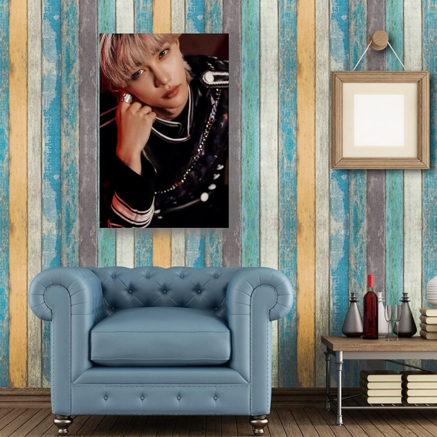 SKZ – Póster de Felix de cantante y bailarín coreano (1) pósteres de arte de pared, lienzo para regalo, impresiones de sala de estar, decoración de