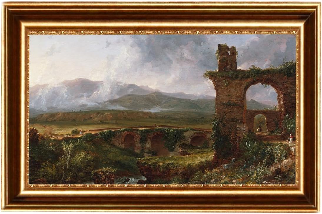 ELITEART -Una vista cerca de Tivoli (Mañana) Edita esto en Wikidata por Thomas Cole Reproducción de pintura al óleo Giclée Wall Art Impresiones en
