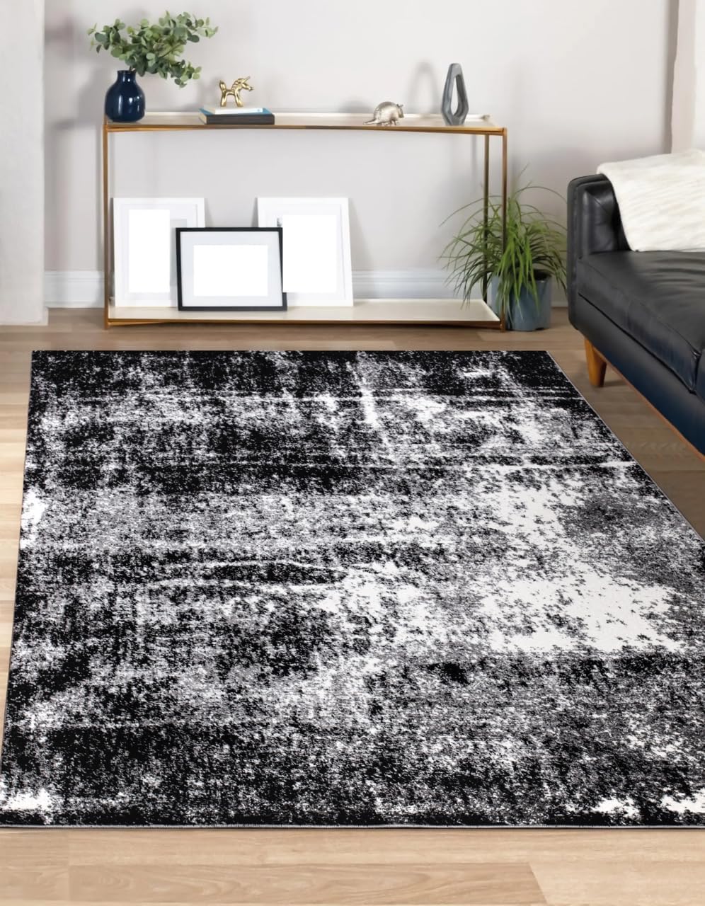 Keen Home Design Alfombras de área – 8×10 que no se desprende, alfombras abstractas para cocina, sala de estar, dormitorio, comedor, entrada –
