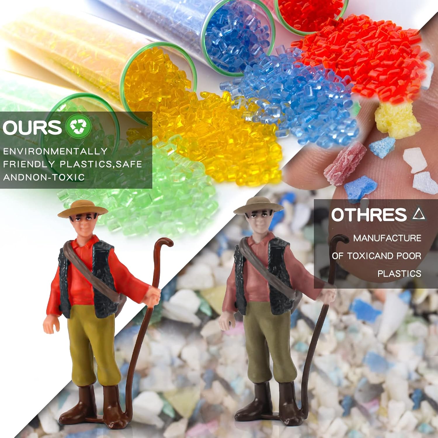 LC JoyCre Juego de 5 figuras de perro Golden Retriever para la familia, figuras de perro para niños, decoración de pasteles, colección de perros,