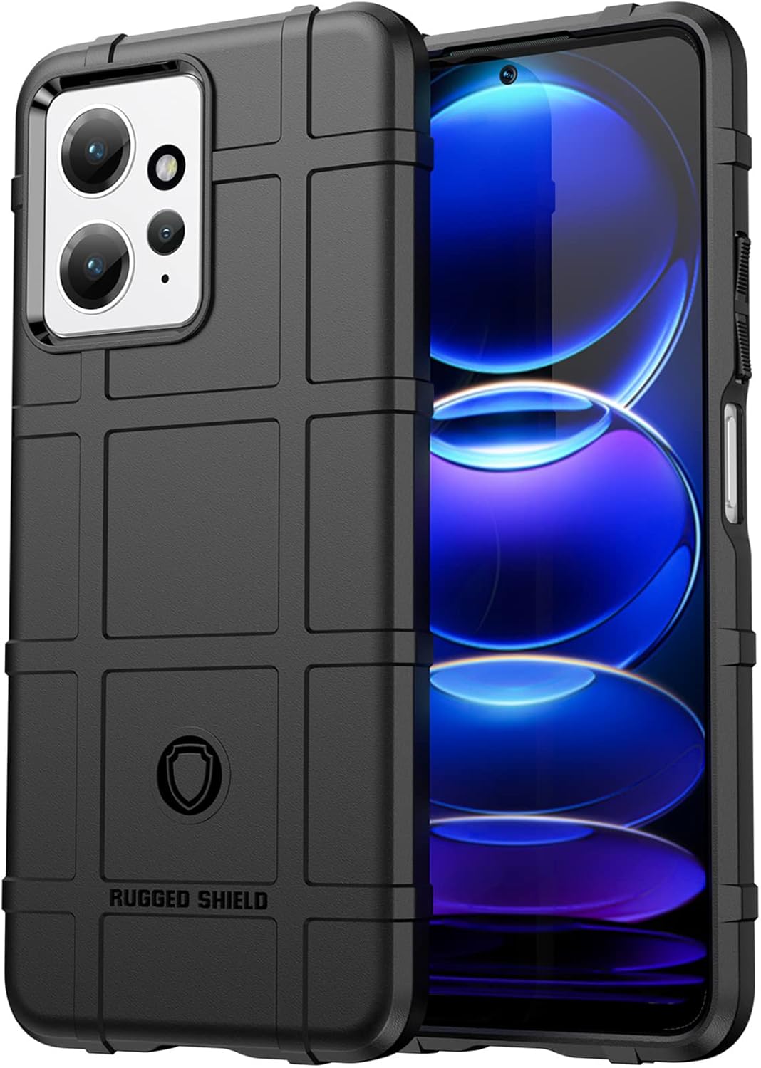 Ysnzaq Funda resistente duradera de grado militar para Xiaomi Redmi Note 12 4G (no 5G), ultra delgada TPU suave a prueba de golpes Funda protectora