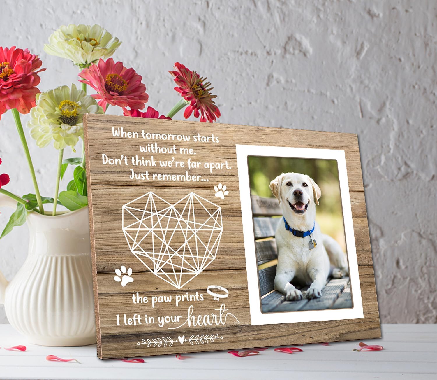 Marco de fotos conmemorativo para mascotas, marco de fotos de perro de mascota, marco de fotos conmemorativo para gatos y mascotas, marco de fotos